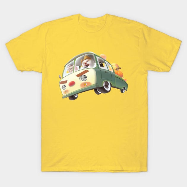 Pumpkin Truck T-Shirt by zkozkohi